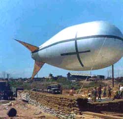 NSA's Barrage baloon at Dong Ha. - Courtesy of Rick Swan